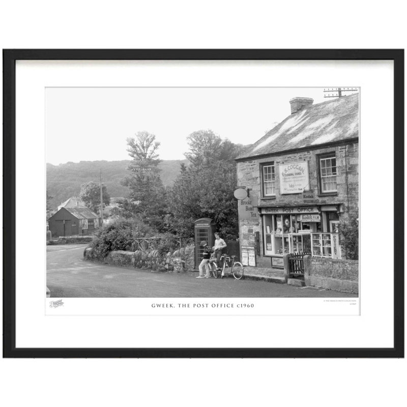 Gweek, The Post Office C1960 - Single Picture Frame Print, 40cm H x 50cm W x 2.3cm D