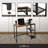40 / 47 Inch Computer Desk, Home Office Desk, Study Writing Desk with Storage Shelves, Simple Industrial Modern Laptop Workstation with Splice P2 Grade Wooden Board, Rustic Oak and Black-246676819