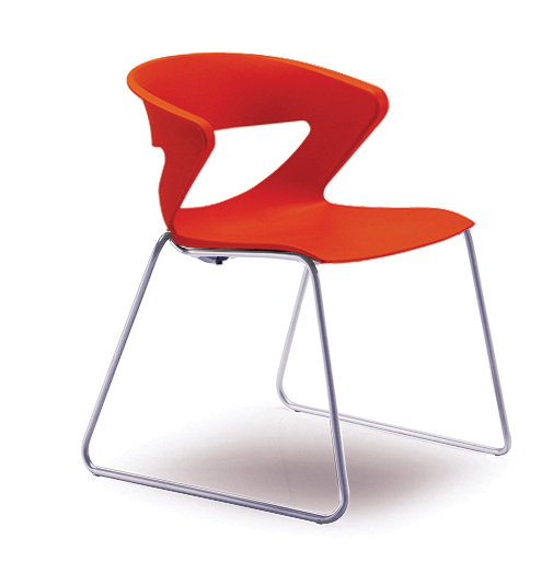 Chaise d'invité Kreature, Orange
