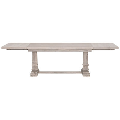 Ceejai Extendable Walnut Solid Wood Dining Table
