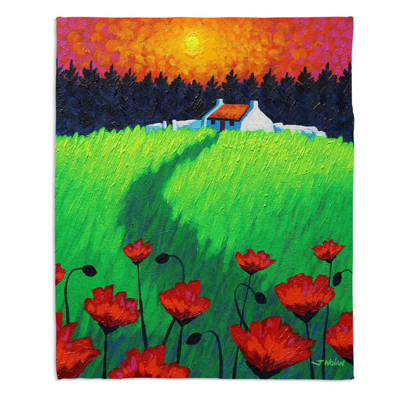 Couverture de sherpa polaire doux pour coucher de soleil, l 51 po x L 60 po
