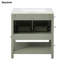 Meuble-lavabo avec lavabo en céramique et rangement polyvalent - idéal pour les petites salles de bain-112897629