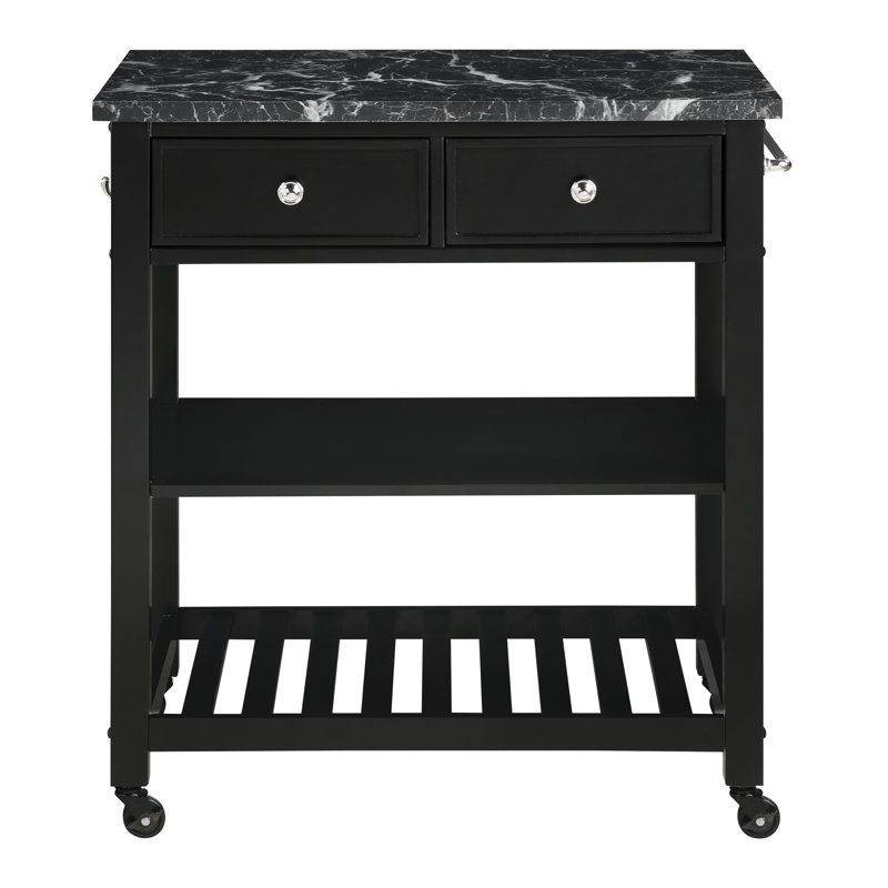 Litchfield Kitchen Cart, Black