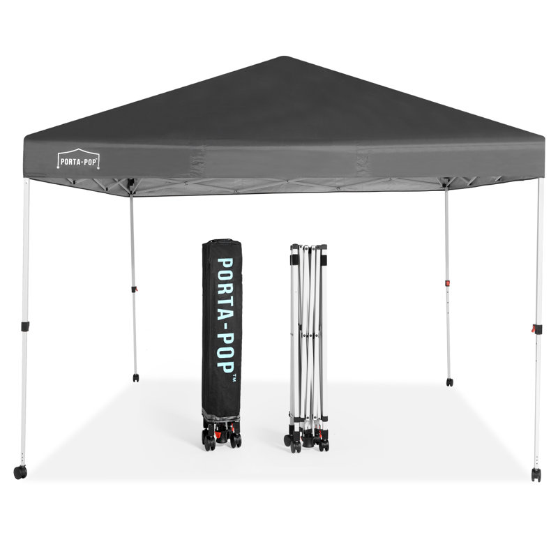 Auvent escamotable pliable, Gris