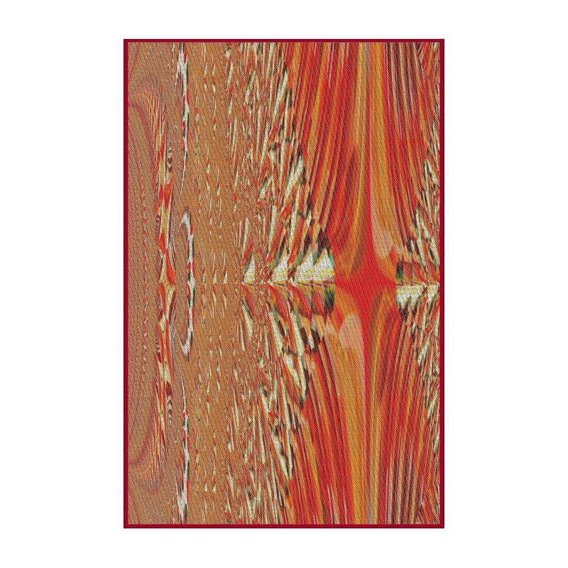 Tapis orange, Rectangle 5 pi x 7 pi