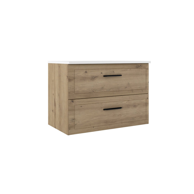 Meuble-lavabo simple Gosman, Naturel, L 32 po