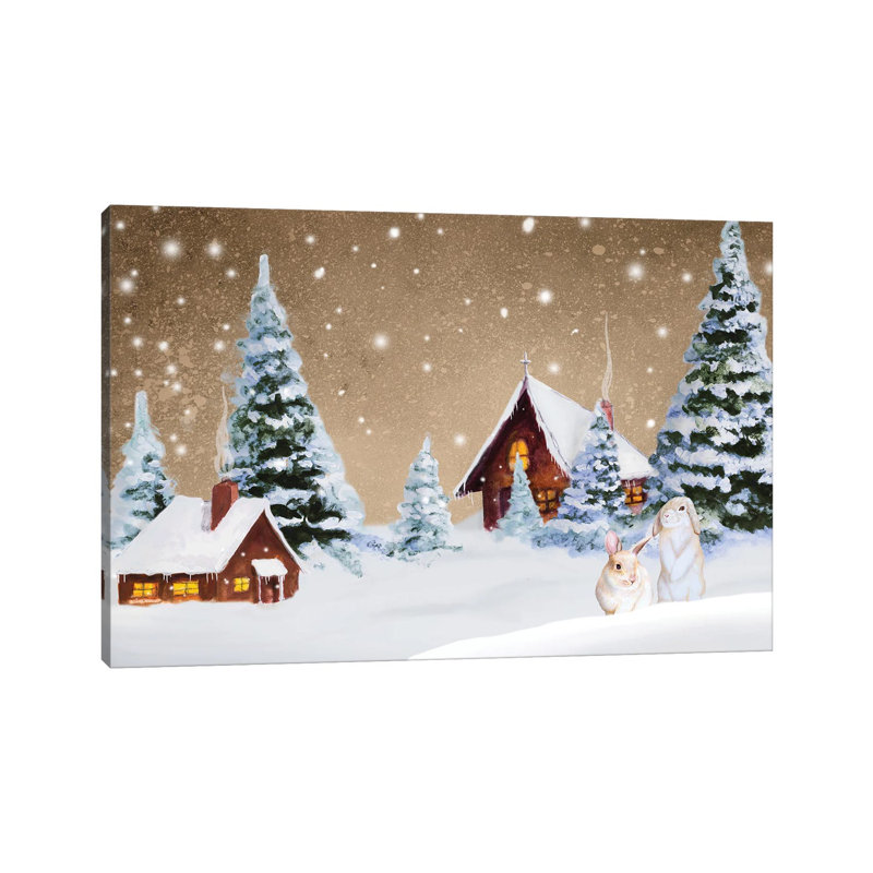 Christmas Village by Janice Gaynor - Wrapped Canvas Painting, 101.6 cm H x 66.04 cm W x 1.91 cm D