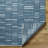 Caniesha Striped Hand Woven Flatweave Wool Area Rug in Blue-749455138