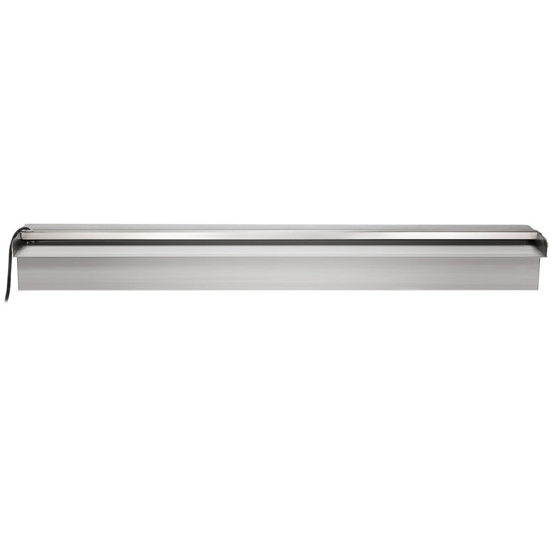 Fontaine en acier inoxydable avec lumière, H 3,1 po x l 47,2 po x P 4,5 po