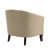 Edvardas Upholstered 29.11 Wide Beige Faux Leather Tufted Barrel Club Chair with Nailhead Trim-594334082