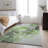 Premium Machine Washable Cerrito AMF520 Green Rug-103897793