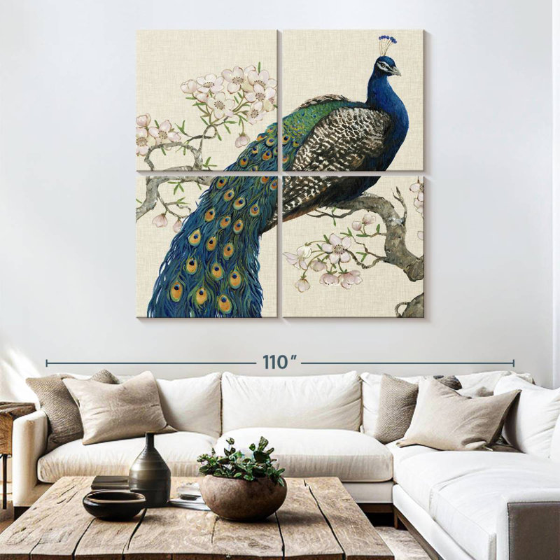 Brampt Peacock And Blossoms I