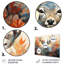 Ensemble de décorations murales en métal Deer