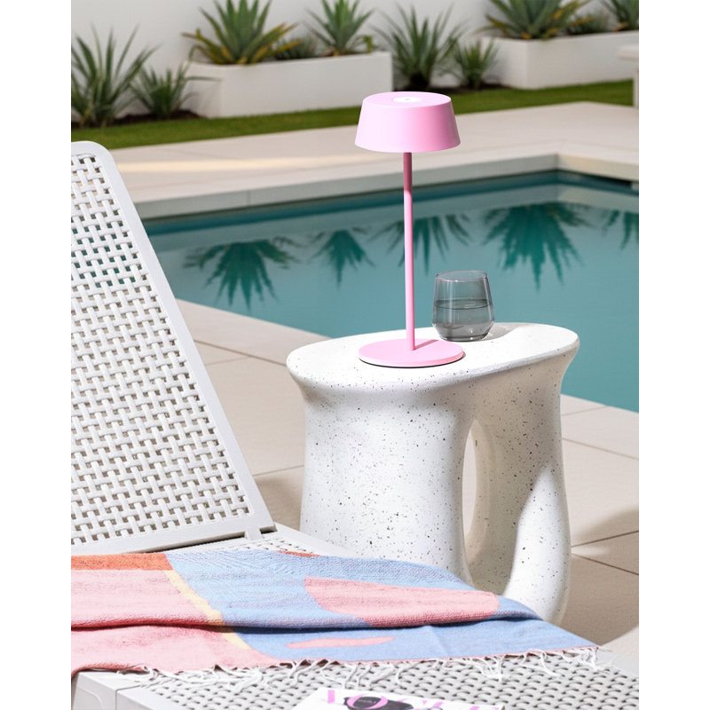 Iron Table Lamp, Pink