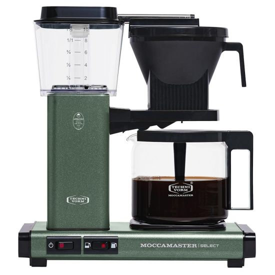 Moccamater KBG Select Filter Coffee Machine, 1.25L - Polished Silver