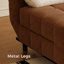 Fauteuil inclinable 32 po en velours côtelé avec dossier ajustable et coussin-366810123