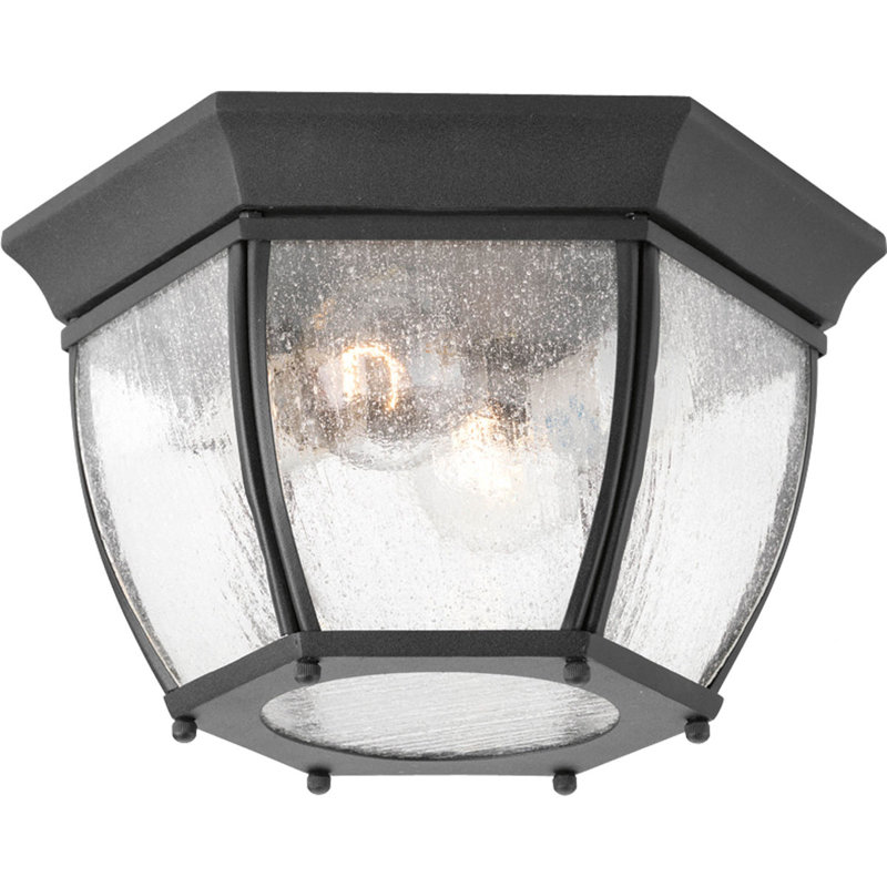 Plafonnier encastré 11 po 2 lumières Rawson, Noir