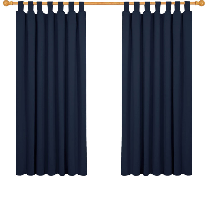 Quayshawn Blackout Curtain Pair, 42cm Width x 160cm Drop