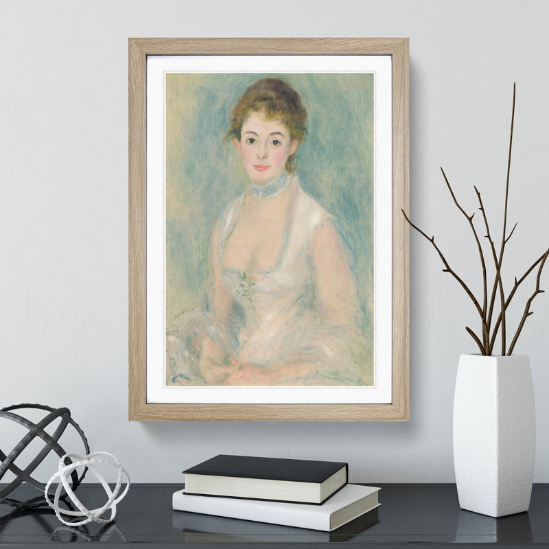 Madame Henriot by Pierre-Auguste Renoir - Picture Frame Painting, Oak Framed, 65cm H x 48cm W x 2cm D
