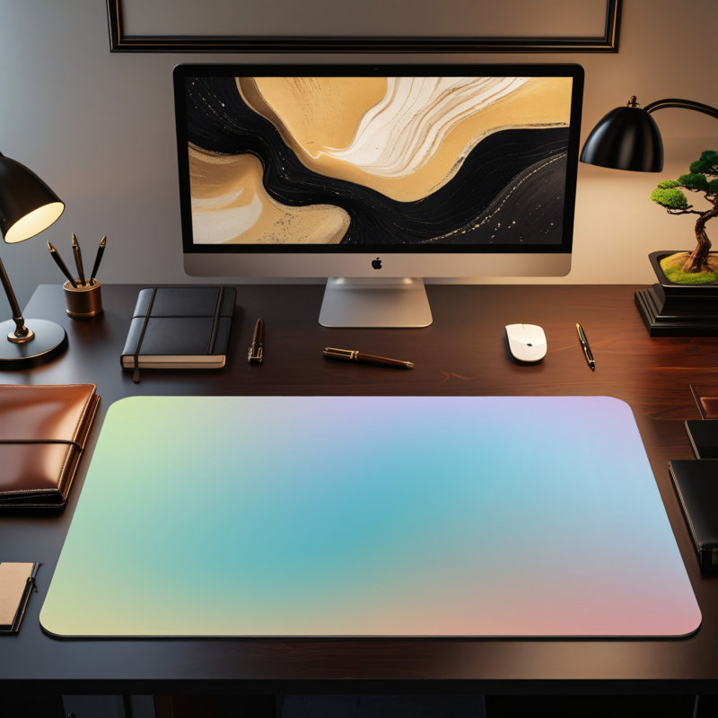 Polyester Desk Pad, 14.4x12.1