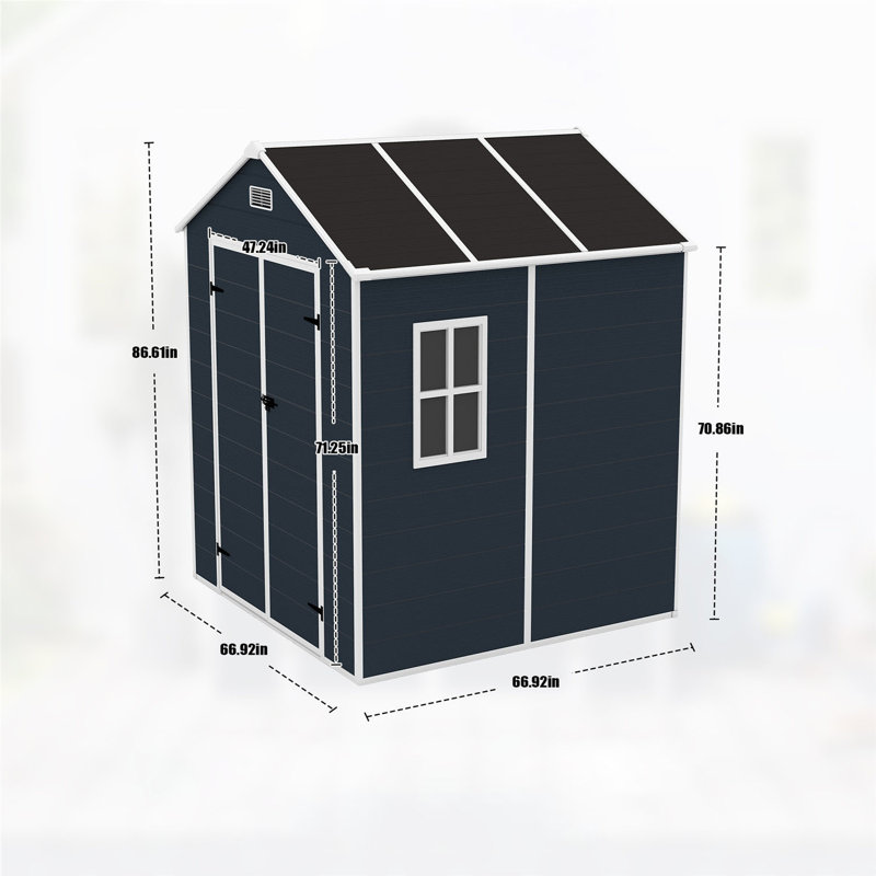 Resin Vertical Storage Shed