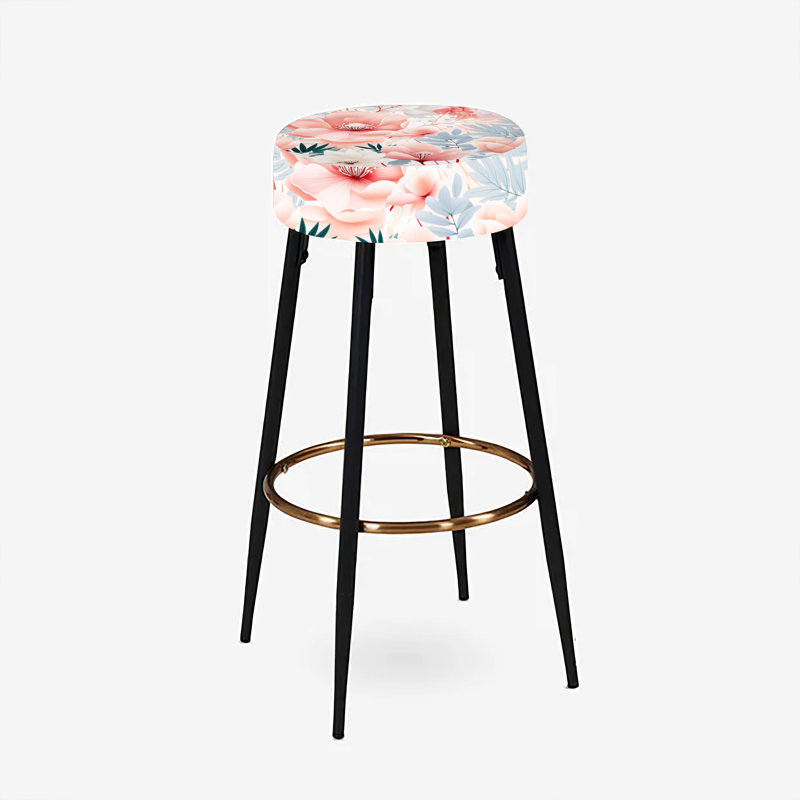 Seaside Elegance Tropical Pattern - Tropical Bar Stools Set Of 2