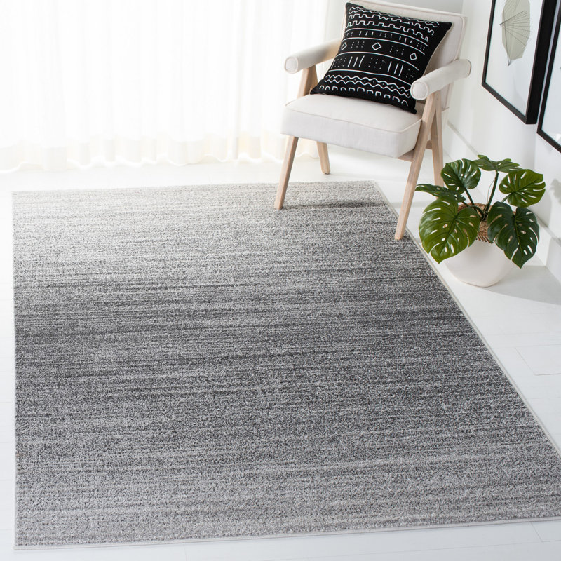 Escudero Grey Area Rug, Rectangle 10' x 14'