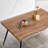 S Shape Irregular Dining Table With Metal Legs
