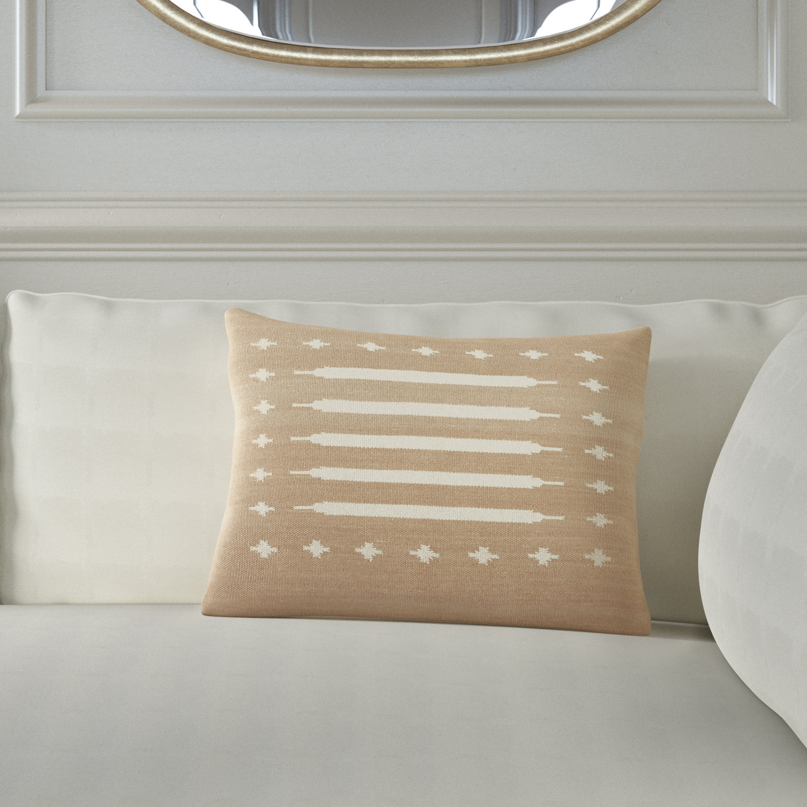 Estela Geometric Cotton Lumbar Throw Pillow, Pillow Cover Only - No Insert