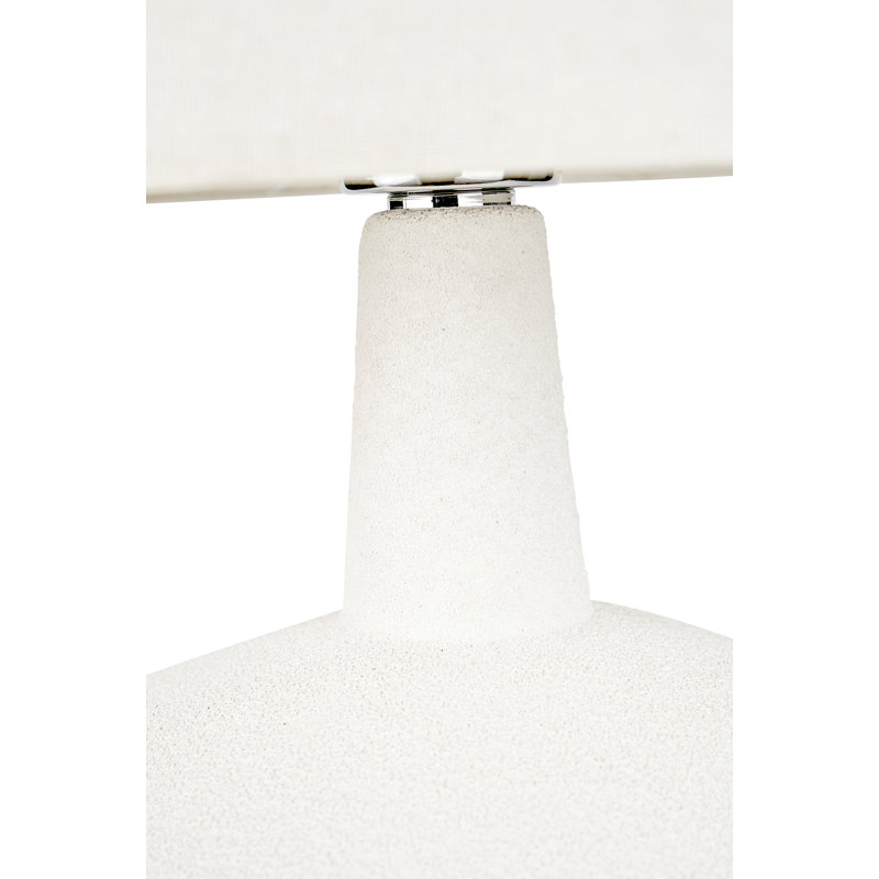 Elencourt Ceramic Table Lamp, Brown, White