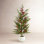 37.5"H Christmas Greenery PE Dripping Pine Porch Tree With Pinecones And Red Berries