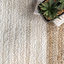 Tapis blanc cassé en jute tissé à la machine avec bordure Palermo-48816196