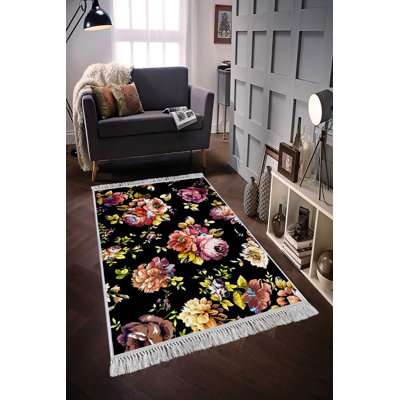 Luxurious Hall Carpet, 100% Velvet Fabric, 31.5 x 78.7 inches | Non-Slip Cotton Sole, 0.5 in Pile Height | Antibacterial, Machine Washable, Woven with 3D Digital Printing | Perfect for Living Room & Entryways