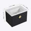 Meuble-lavabo à fermeture en douceur de 40 po avec lavabo et petites tablettes de rangement