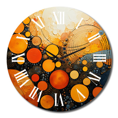 Horloge murale Cyre - Collages abstraits