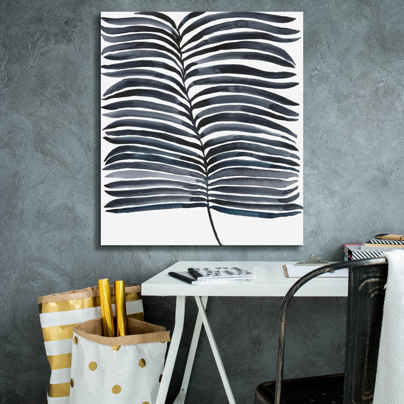 «Indigo Fronds II» par Regina Moore, H 30 po x l 26 po