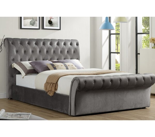 Canora Grey Suki Upholstered Ottoman Bed & Reviews | Wayfair.co.uk