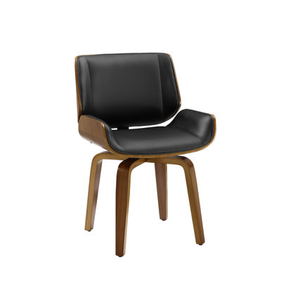 Rewan Faux Leather Swivel Desk Chair