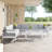 Shore 6 Piece Outdoor Patio Aluminum Sectional Sofa Set-563058723