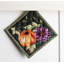 Maison d'Hermine Pumpkin Garden - Gant de cuisine et manique vert foncé 100 % coton - 19 x 33 cm et 20 x 20 cm