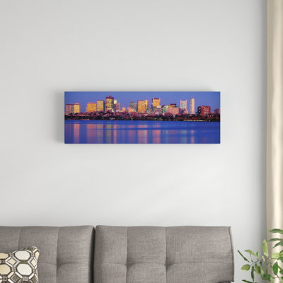 Downtown Skyline, Boston, Suffolk County, Massachusetts, USA by Panoramic Images - Unframed Panoramic Print