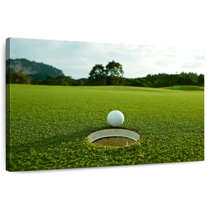 Sireci Golf Ball Near Hole, 8" H x 12" W