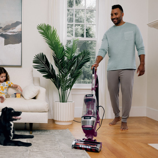 Aspirateur sans fil Shark IZ862HC Stratos avec Clean Sense IQ et neutralisant d'odeurs, Duoclean Powerfins Hairpro, comprend un outil de crevasse Duster et une brosse anti-allergène, jusqu'à 60 minutes d'autonomie, mauve cendré