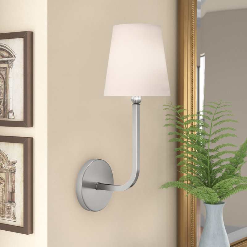 Climsland Armed Sconce, Brushed Nickel