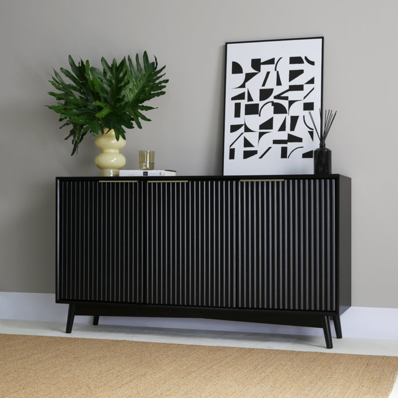 138.5cm Sideboard, Black