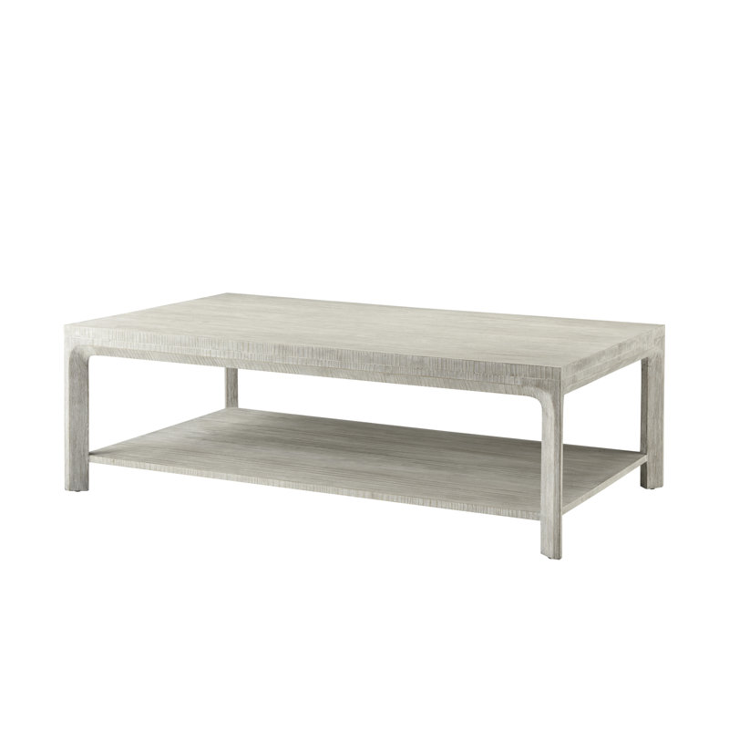 Table basse 4 pieds en bois massif avec rangement Breeze