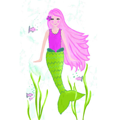«Underwater Mermaid» - peinture sur toile tendue