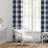 Walker Buffalo Indigo/Ivory Cotton Pinch Pleat Drapery Panel Set of 2-109900131