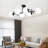 4-Light Sputnik Modern Linear Semi Flush Mount-1449170731-1449170724