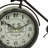 Country Cottage Roman Numeral Metal Mechanical Tabletop Clock with Alarm-1999328460